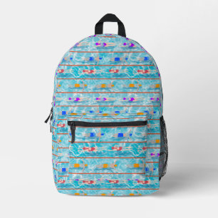 Swimming Laps Pool Swim Team Pattern Printed Backpack