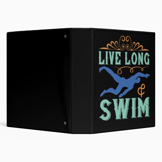 Swimming - Live long & swim Binder (Background)