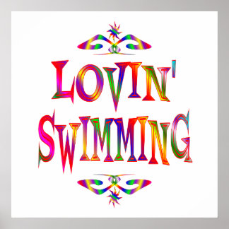 Swimming Lover Poster