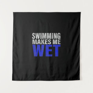 Swimming Makes Me Wet Tank Top Tapestry