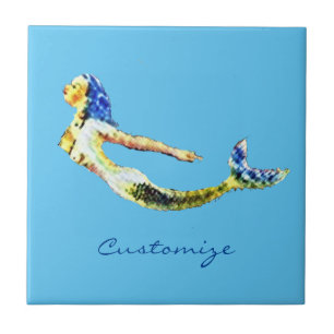 Swimming Mermaid Thunder_Cove Tile