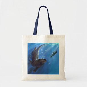 Swimming otter Bag