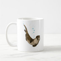 Swimming Otter Coffee Mug