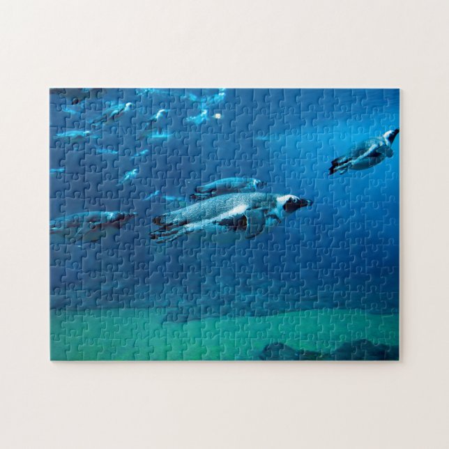 Swimming Penguins, Jigsaw Puzzle (Horizontal)