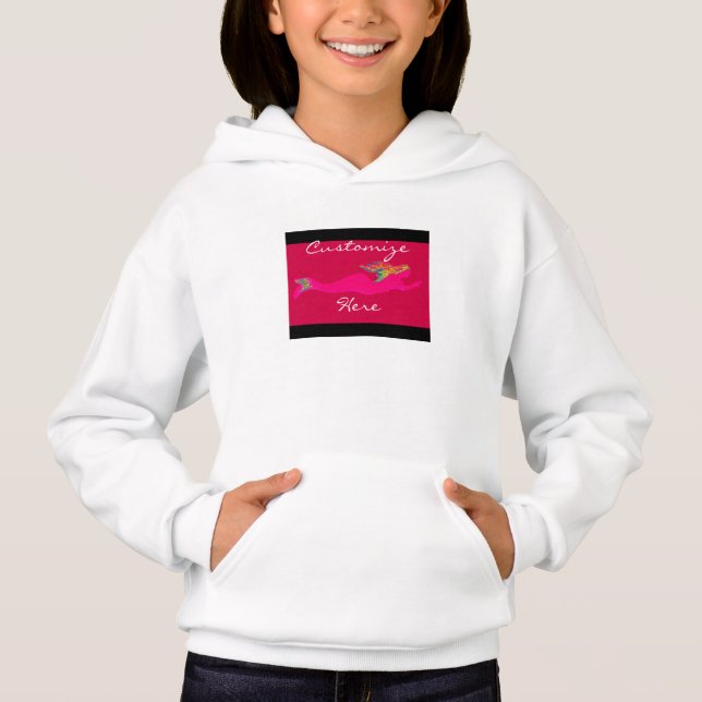 swimming pink mermaid (Front)