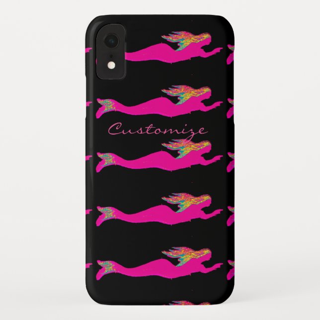 Swimming pink mermaids Thunder_Cove Case-Mate iPhone Case (Back)