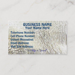SWIMMING POLAR BEAR Themed Business Cards