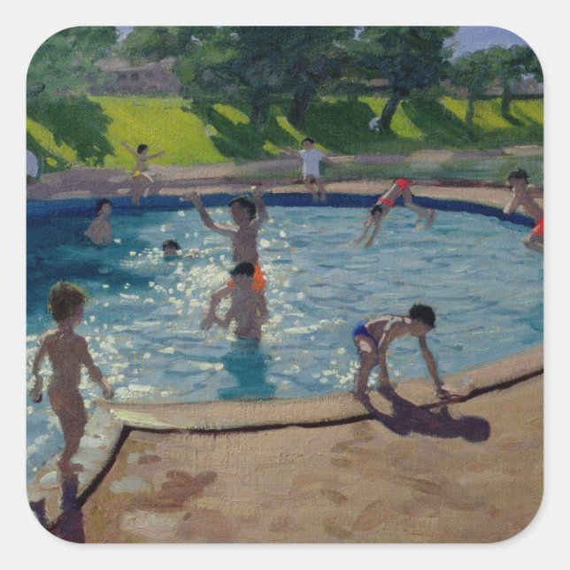 Swimming Pool 1999 Square Sticker (Front)