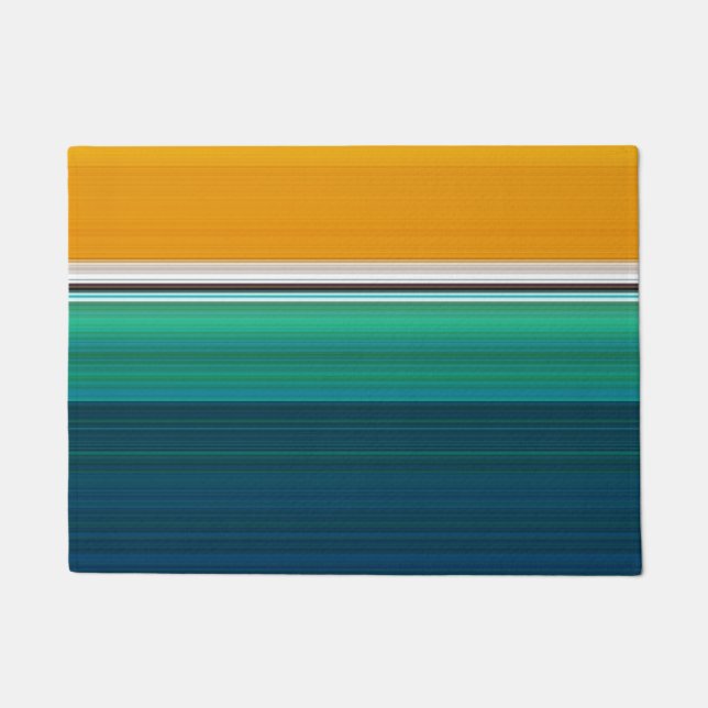 Swimming Pool Abstract Art Doormat (Front)