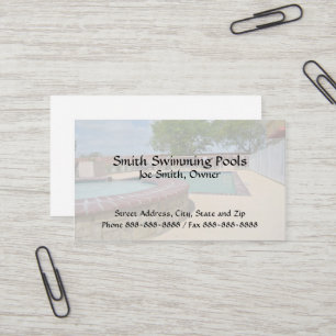 Swimming Pool Business Card