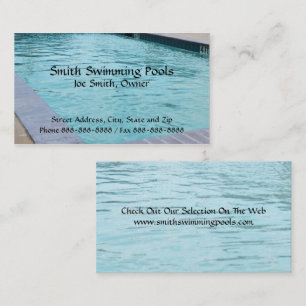 Swimming Pool Business Card