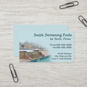 Swimming Pool Business Card