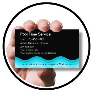 Swimming Pool Business Cards