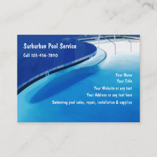 Swimming Pool Business Cards