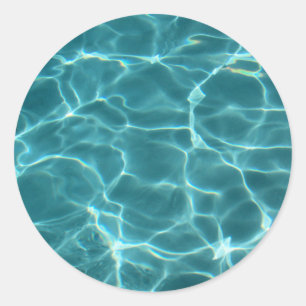 Swimming Pool Classic Round Sticker