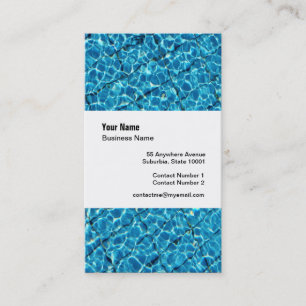 Swimming Pool Company Template Business Card