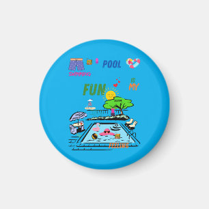 Swimming Pool Fun Magnet