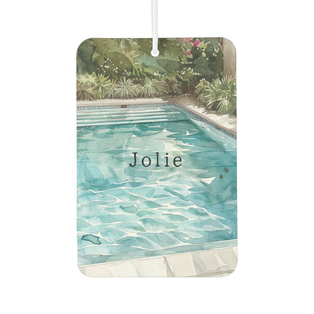 Swimming Pool House Air Freshener (Front)