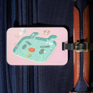 Swimming Pool Luggage Tag