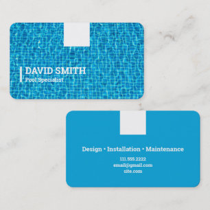 Swimming Pool Maintenance Business Card