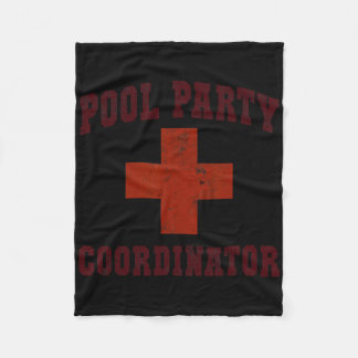 Swimming Pool Party Coordinator Girls Vacay Lifegu Fleece Blanket