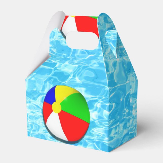Swimming Pool Party Favor Box (Front Side)