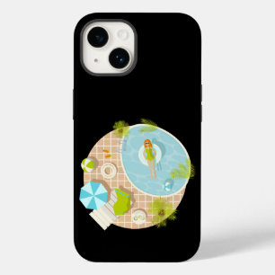 Swimming pool party girl in bikini summer beach  Case-Mate iPhone 14 case