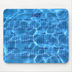 Swimming Pool Photo 2026 Calendar Mouse Pad