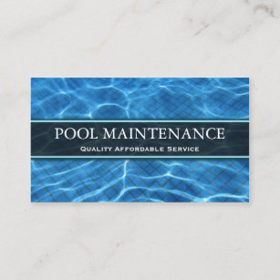 Swimming Pool Photo - Business Card