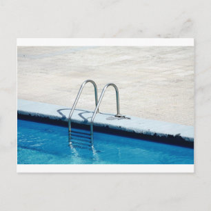 Swimming pool postcard