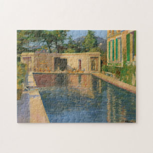 Swimming Pool, Southern France   Sir John Lavery Jigsaw Puzzle
