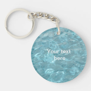 Swimming Pool Summer Abstract Keychain