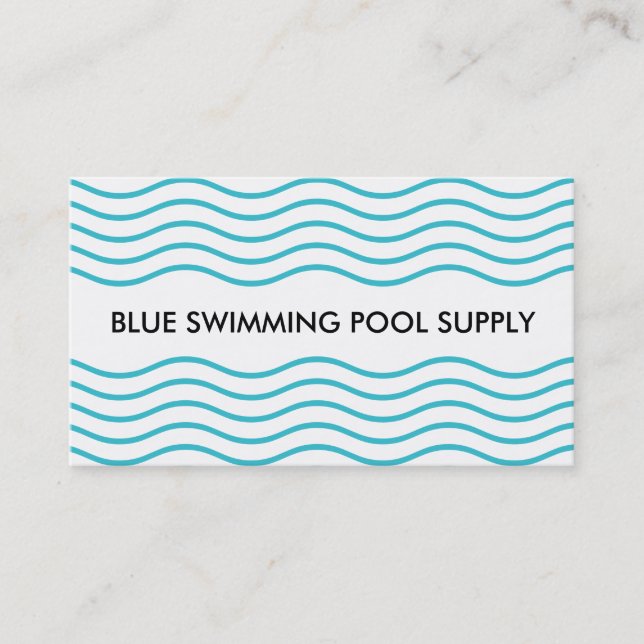 Swimming Pool Supply Business Card (Front)