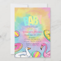 Swimming Pool Toys Tye Dye Baby Shower 