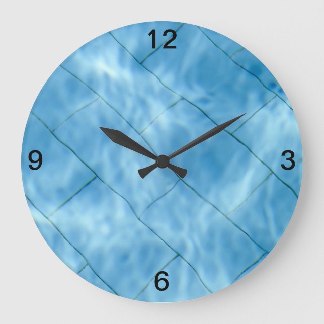 Swimming pool Wall Clock (Front)