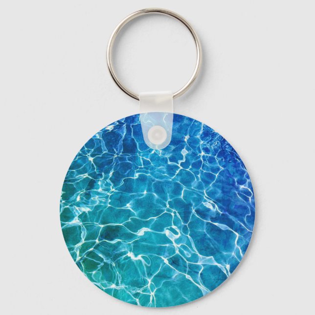 Swimming Pool Water Keychain (Back)