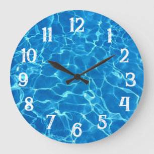 Swimming Pool Water Large Clock