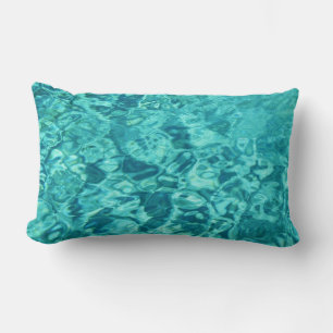 Swimming Pool Water Large Clock Lumbar Pillow