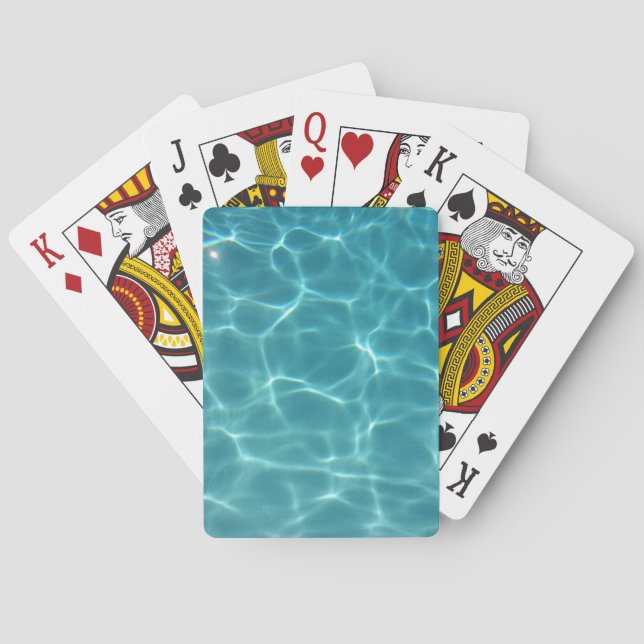 Swimming Pool Water Playing Cards (Back)