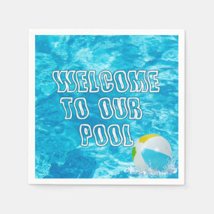 Swimming Pool Welcome Napkins