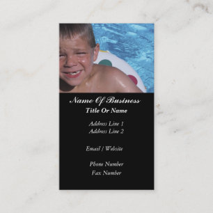 Swimming Pools Business Card