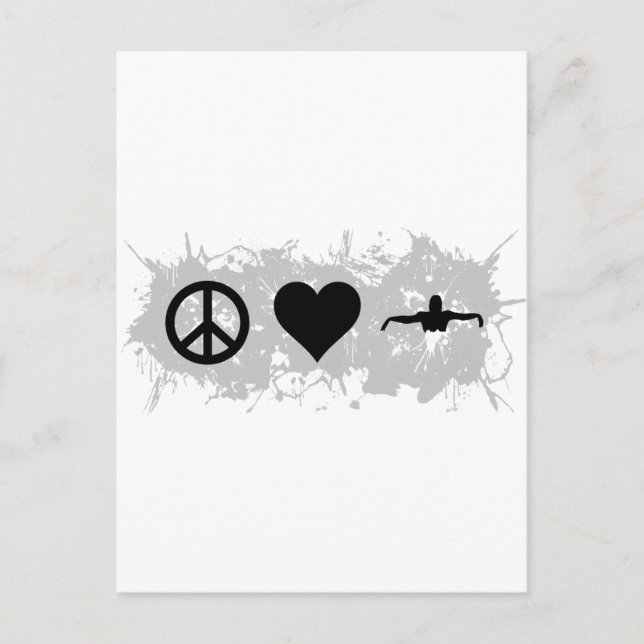 Swimming Postcard (Front)