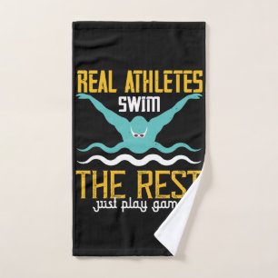 Swimming - Real athletes swim Hand Towel