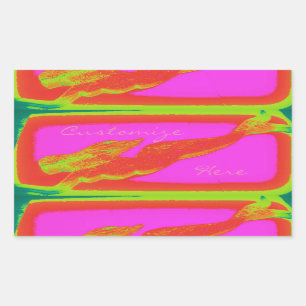 swimming red mermaid pink sticker