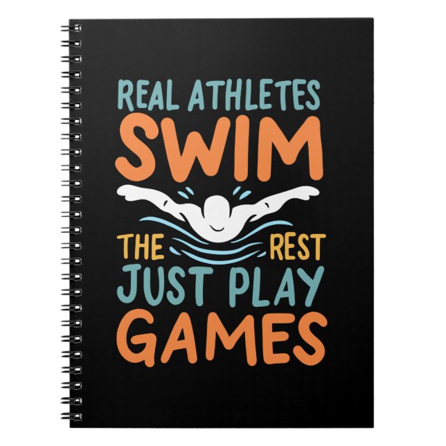 Swimming Saying Notebook (Front)