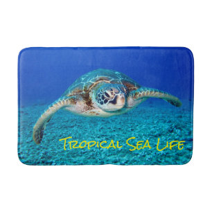 Swimming Sea Turtle Bath Mat