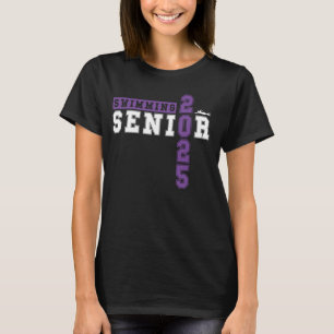Swimming Senior Night Swimming Senior 2025 Graduat T-Shirt