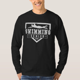 Swimming Senior Night Swimming Senior 2025 Graduat T-Shirt