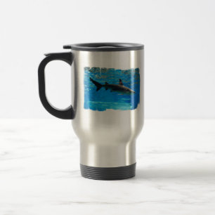 Swimming Shark Travel Mug