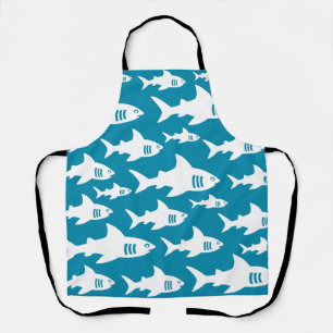 Swimming sharks apron